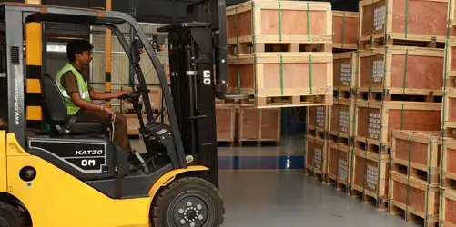 Product Handling with Stacker Crane